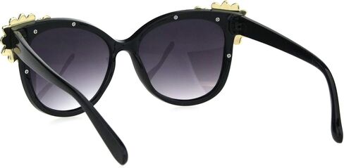 SA106 Womens Large Rhinestone Jewel Trim Plastic Butterfly Sunglasses in Saudi Arabia