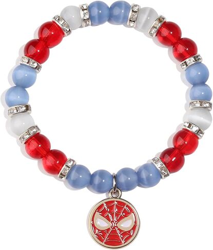 Spider Bracelet Spider Superhero Energy Stone Beaded Bracelet for Teen Girls Boys Man, Christmas Birthday Gifts Ideas Inspirational Charm Bracelets Jewelry for Son Daughter Friends in Saudi Arabia