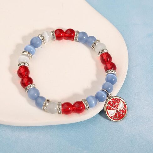 Spider Bracelet Spider Superhero Energy Stone Beaded Bracelet for Teen Girls Boys Man, Christmas Birthday Gifts Ideas Inspirational Charm Bracelets Jewelry for Son Daughter Friends in Saudi Arabia