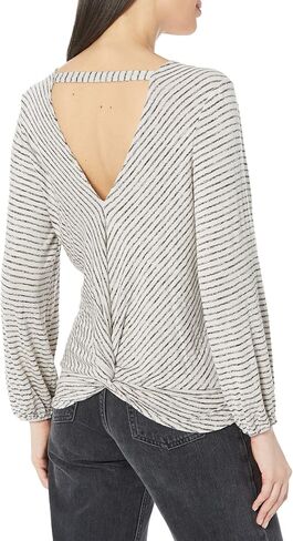 Twist Back Long Sleeve Knit in Saudi Arabia
