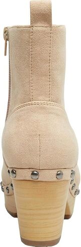 Madden Girl Women's Shoes Svet Faux Fur Closed Toe Ankle, Sand Fab, Size 9.0 in Saudi Arabia