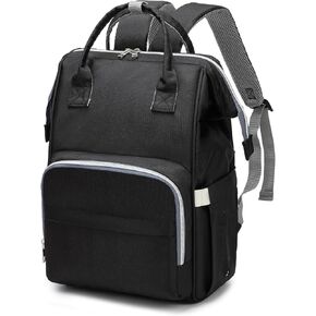 Ezgnuk Diaper Backpack, Suitable for Mom Multifunctional Backpack, Waterproof and Durable Large Capacity Leisure Travel Bag（Black） in Kuwait