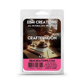 Crafternoon - Scented All Natural Soy Wax Melts - 6 Cube Clamshell 3.2oz Highly Scented!