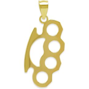 Charm America - Gold Knuckles Knucks Charm - 10 Karat Solid Gold