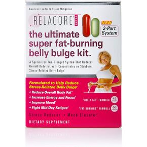 Ultimate Super Fat-Burning Belly Bulge Kit - Specialized Two-Pronged Weight-Loss System - Stress Relief and Fat Burning Supplements, 15 Day-Supply