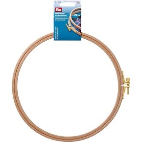 Prym Frame, Beechwood, 22cm Embroidery Hoop, One Size, Silver