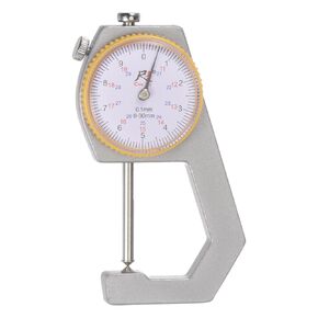 HARFINGTON Dial Thickness Gauge 0-30mm | 0.01mm Mechanical Thickness Tester Gauge Cusp Head for Measure Sheet Metal Harden Board