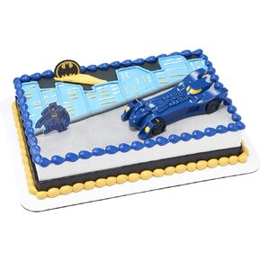 DecoPac Batman™ Into Action DecoSet®, Batman Cake Topper, Batmobile and Batman Pics 3-Piece Set