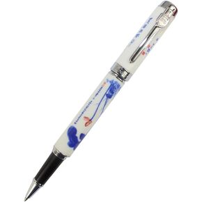 Gullor 950 Blue and White Porcelain flower Rollerball pen