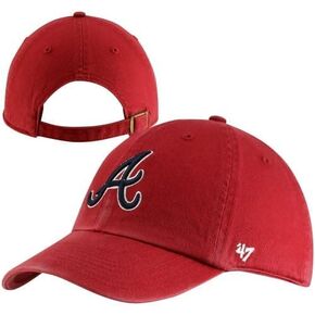 MLB Atlanta Braves Men's Clean Up Cap, Red