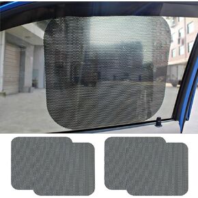 4PCS Car Side Window Sunshade, Car Window Tint, Sun Shade for Car Window, Reuseable Washable Sun Shade, Static Cling Films Stickers Sun Shade UV Rays Privacy Protector Universal for Most Cars