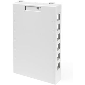 Leviton 41089-12W QuickPort Surface Mount Housing, 12-Port, White
