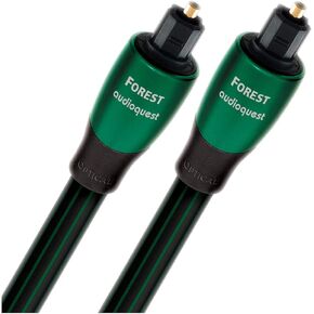 AudioQuest Forest OptiLink 1.5m-4.92 feet Optical Audio Cable, Green, Model: OPTFOR01.5