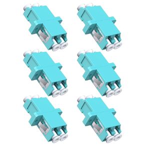 VANDESAIL LC Fiber Optic Adapter, 15 Pack LC to LC Fiber Coupler Duplex Singlemode (SM) Fiber Optic Cable Adapter LC-LC Duplex Single Mode OS2 /OS1 Connector