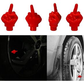 8pcs Valve Stem Caps, Tire Valve Caps Tire Valve Stem for Car Motorcycle Truck SUV and Bike, Black, Green