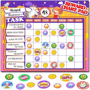 Chores Chart Behavior Reward Chart for Kids Magnetic Routine Chart with 26 Chore Charts 2280 Stickers 35 Motivational Stickers Potty Training Chart Motivate Responsibility Good Habits in Kuwait