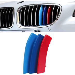 زخارف شبكية ملونة من Pyerome M تناسب 2013-2018 F30 F31 3 Series 320i 328i 330i 335i 340i M-Performance Black Kidney Grills (8 حزم)، وليس شبكة قياسية ذات 11 شعاعًا أو 4 سلاسل
