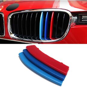 Pyerome M-Colored Grille Insert Trims Fit for 2013-2018 F30 F31 3 Series 320i 328i 330i 335i 340i M-Performance Black Kidney Grilles (8 Beams), NOT 11-Beam Standard Grille or 4 Series