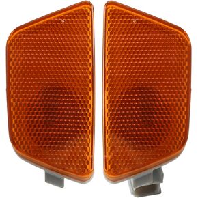 AUTOKAY Front Bumper Reflector Side Marker Light Assembly R&L Fits for Chevy Cruze 2011-2015