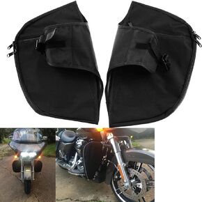 HDBUBALUS Soft Lowers Chaps Engine Guard Cover Leg Warmer Fit for Harley Touring and Trike Models Road King Street Glide 1980-2022