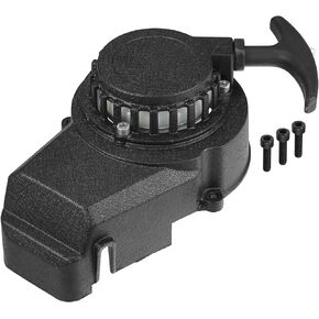 X AUTOHAUX 1 Set Aluminum Alloy Pull Recoil Start with Screws for 47CC 49CC ATV Minimoto Quad Scooter Black
