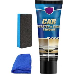 Car Scratch Remover, Premium Car Scratch Remover Kit, Scratch and Swirl Remover Solvent Repair Paint Scratches（120ML+Sponge） in Kuwait