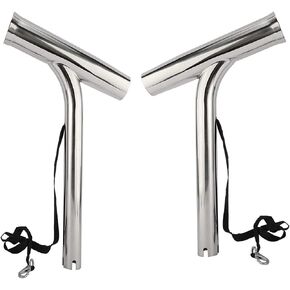 2PCS Stainless Steel Boat Fishing Rod Holder ,Outrigger Mount Fishing Pole Holder