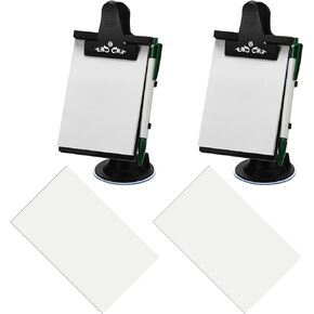 2 Pcs Memo Pad with Pen Holder Car Clip Board Dashboard Clipboard with Notepad Message Notepad Holder Stationery Pads of 30 Pages Stationary Notepad Set for Cars Office Home Kitchen Supplies
