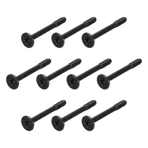 MECCANIXITY 30PCS Computer Case Fan Screws 1.18"L PC Reducing Vibration Screws Housing Radiator Screws for Fans Cooling Components, Flat Nail Head, Black