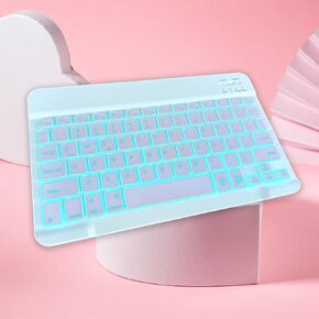 seashot Bluetooth Keyboard for Mac Ultra-Compact Wireless Keyboard, Compatible with MacBook Pro/Air, iPad Laptops and PCcompatible Windows Android (Rechargeable White)