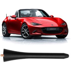 HUSUKU 5 inch Al-Alloy Radio Stubby Antenna for Mazda Miata MX-5 RF ND NC 2006-2022 ┃ OEM NF47-66-A30A ┃
