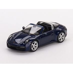 911 Targa 4S Gentian Blue Metallic إصدار محدود إلى 3000 قطعة في جميع أنحاء العالم 1/64 نموذج سيارة مصبوبة من True Scale Miniatures MGT00412