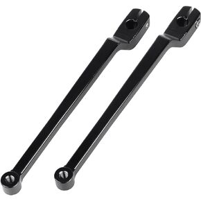 Chrome 9.84" Extended Shifter Lever Heel Toe Shift Levers Set Compatible with Harley 1986-later FL Softail, 1988-later Touring FLH/FLT and '08-Later Trike Models