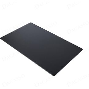 Dacasso 30" x 19" Black Leatherette Luxury Desk Pad Blotter w/Out Side Rails for Writing - Executive Desk Surface Protector