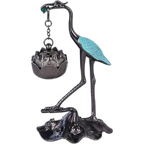 YESHLiky Incense Holder, Crane Hanging Incense Burner for Powder/Stick/Cone/Coil Incense, 2 in 1 Incense Stick Holder, Incense Diffuser As Gift for Yoga and Meditation