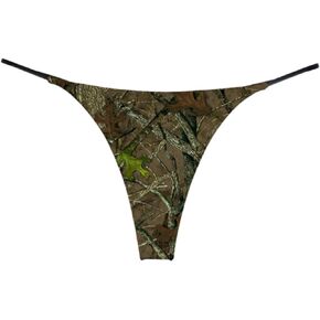Camo Thong Hunting Pattern Womens