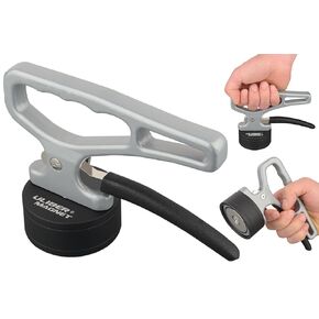 ULIBERMAGNET Strong Magnetic Pickup Tool,Strong Lift Magnet with Quick Release,Portable Material Collector with Ergonomic Handle for Iron Plate,Tool Steel,Laser Cutting