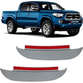 VEHICODE Side Mirror Rain Guards Truck Accessories for Toyota Tacoma 2016-2023 2022 2021 2020 2019 2018 2017 Rainproof Visor Rear View Mirror Cover Cap Eyebrow Sticker Exterior Snow Shade (2 Pack)