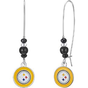 NFL Kidney Wire Hook Earrings | Sports Fan Jewelry Gift | Fashion Jewelry | Birthday for Women and Girls
