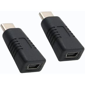 Type-C Male to Mini USB Female Adapter [3 Pack]