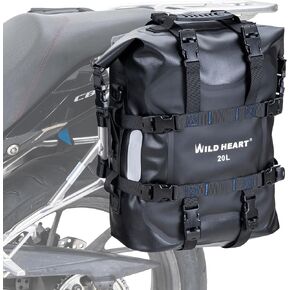 WILD HEART Motorcycle Smoke Protector Pipe Heat shield is suitable for Motorcycle side Bags, Tail Bag Guardrails, Seat Bag Accessories (Anti-scalding sheet on the back)
