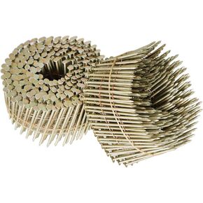 مسامير جانبية 2-1/2 بوصة × 0.09 بوصة ملف أسلاك مجمعة 15 درجة، ساق حلقية، طلاء طلاء من الراتنج عدد 3600 in Kuwait