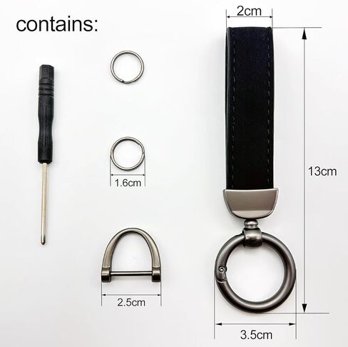 سلسلة مفاتيح من مادة الفراء من VoxifyMe، سلاسل مفاتيح عالمية لسلاسل المفاتيح للرجال والنساء، قابلة للدوران 360 درجة in Kuwait