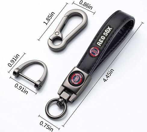 Leather Car Keychain Keyring for Baseball Fans,Car Key Fob Holder Keychain Lanyard,Souvenir/Gifts for Baseball Fans in Saudi Arabia