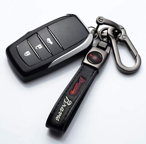 Leather Car Keychain Keyring for Baseball Fans,Car Key Fob Holder Keychain Lanyard,Souvenir/Gifts for Baseball Fans in Saudi Arabia