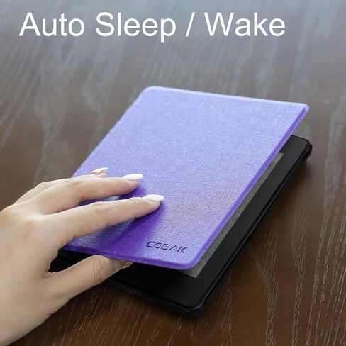 CoBak Case for ereader - All New PU Leather Smart Cover with Auto Sleep Wake Feature for ereader, Aurora-5-2405210921-T in Saudi Arabia