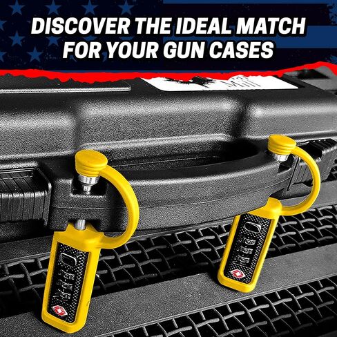 TSA Approved Travel Gun Lock, Cut-Resistant Child-Safe Padlock, White in Saudi Arabia