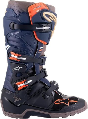Alpinestars Tech 7 Enduro Drystar Motocross Boots (Black/Night Navy/Warm Grey, 10) in Saudi Arabia