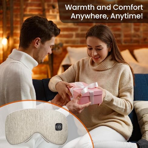 NOWWISH Heated Eye Mask for Dry Eyes Cordless, Warm Eye Compress for Stye Eye Treatment, MGD, Chalazion Blepharitis, Mothers Day Gifts for Mom, Birthday Gifts for Women in Kuwait
