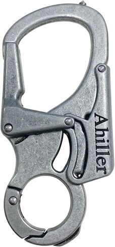 مشبك سلسلة مفاتيح Ahiller Carabiner، مصمم بقفل مزدوج - طرف من فولاذ التنجستن، أدوات متعددة الوظائف للتخييم والمشي لمسافات طويلة وصيد الأسماك والبقاء في الهواء الطلق in Saudi Arabia